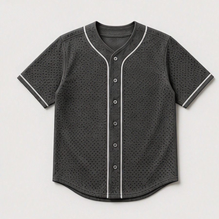Baseball Jersey Metro Pitch Design for Unisex City Outings Featuring Modern Mesh Texture