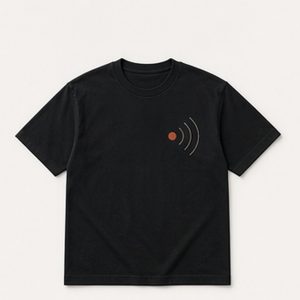 Graphic T Shirt Night Transit Design for Unisex Evening City Wear Featuring Signal Line Artwork