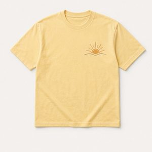 Graphic T Shirt Daybreak Form Design for Unisex Fresh Daily Outfits Featuring Sunrise Detail